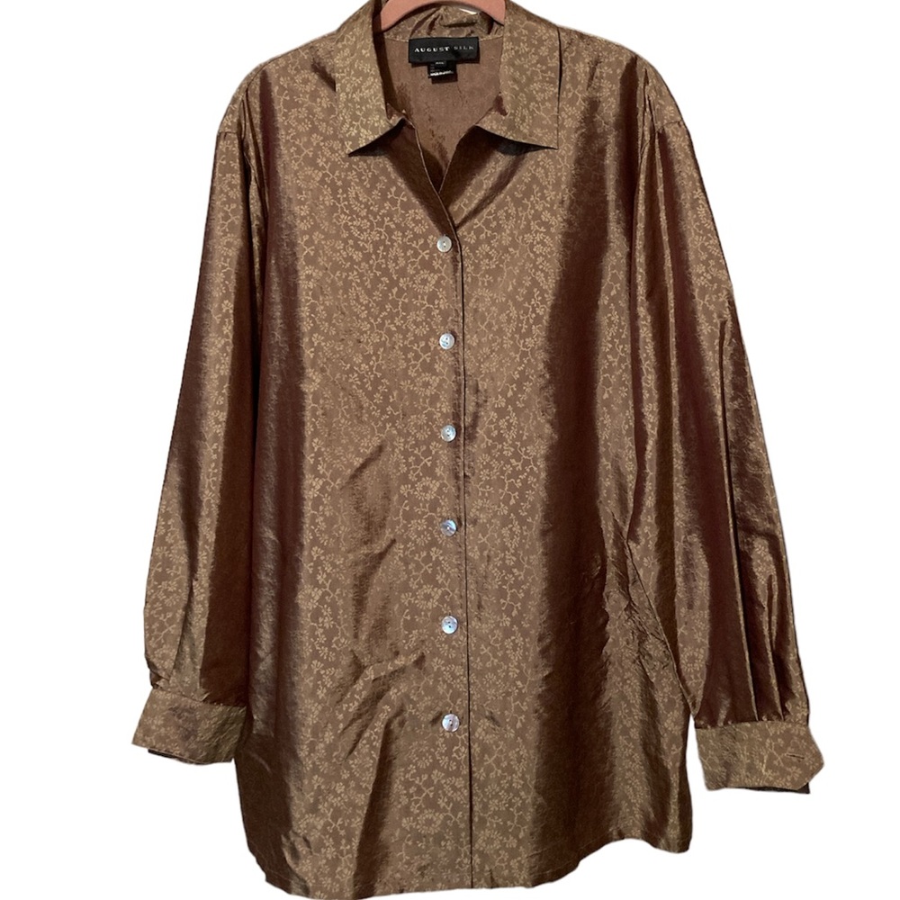 August Silk Taffeta Silk Blouse
